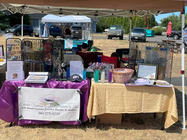 sales booth at event